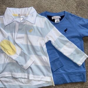 Beaufort Bonnet Company polo and light sweatshirt. Size 2T
